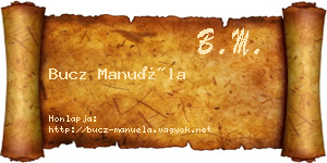 Bucz Manuéla névjegykártya